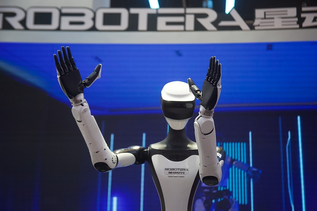 Humanoid robots from Robot Era at the World Robot Conference in Beijing on Aug. 11, 2025. Photo: VCG